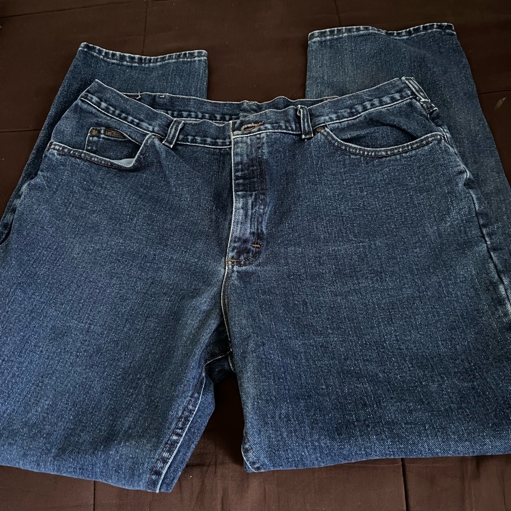 Lee Relaxed Blue Denim Jeans Classic Fit